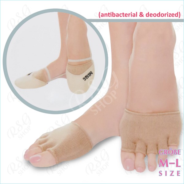 Antibakterielle Halbe Socken Sasaki SS-4 BE Gr. M-L (22-25cm)